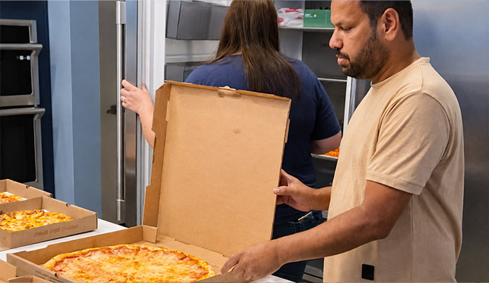 Monday pizza party